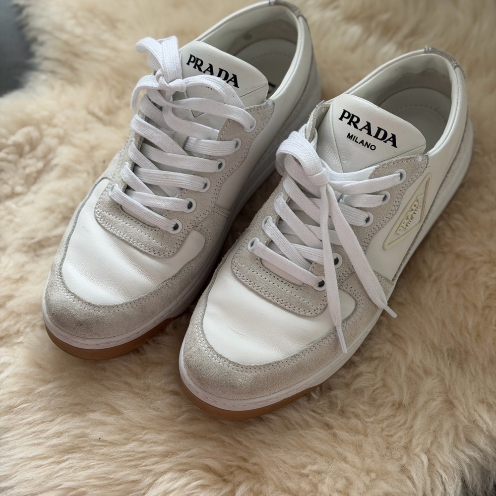 Prada leather sneakers (fits big) - Picture 3 of 11